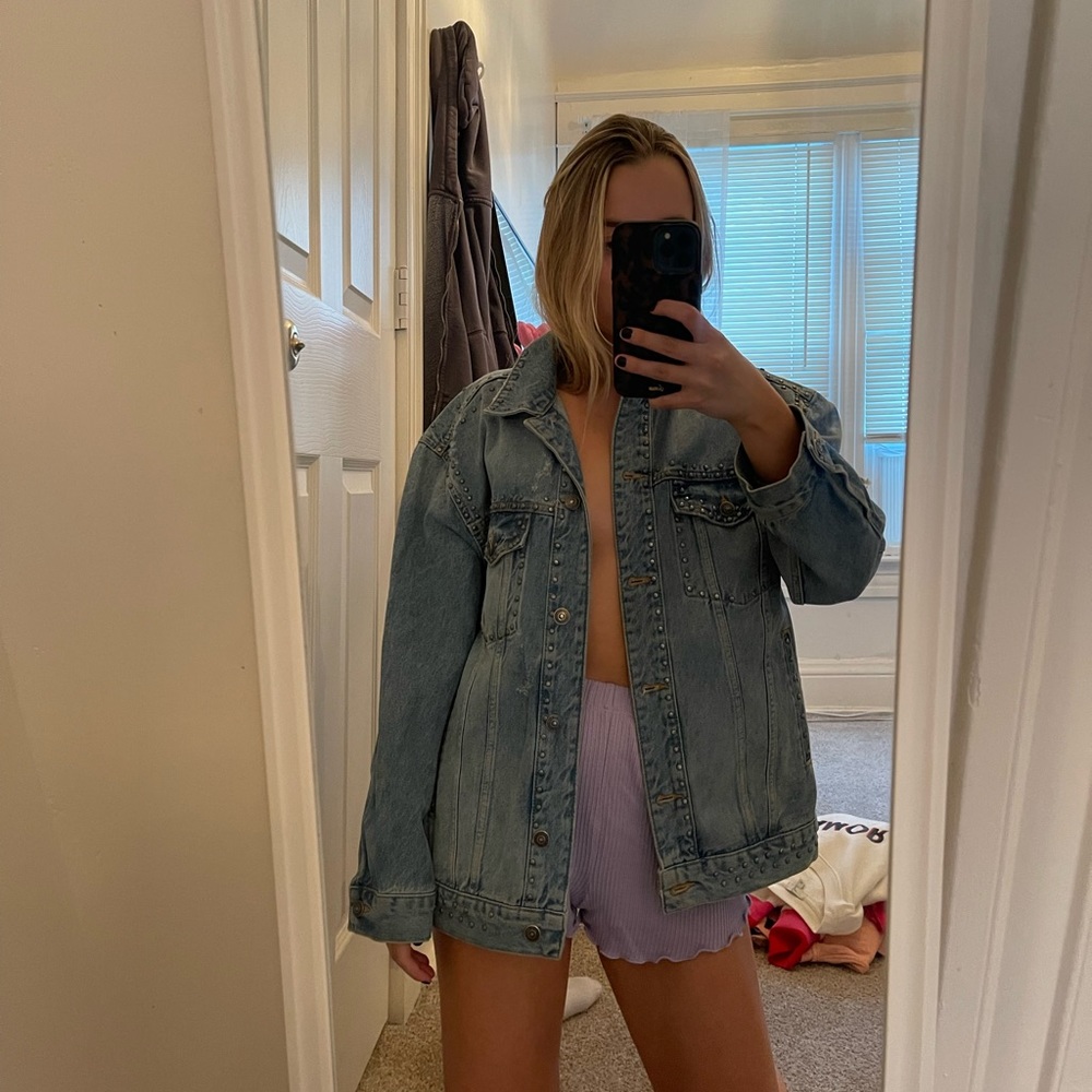 Free People Oversized Jean Jacket